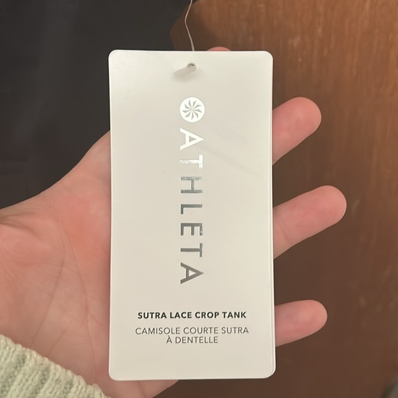 NWT Athleta Sutra Lace Crop Tank - Picture 7 of 9